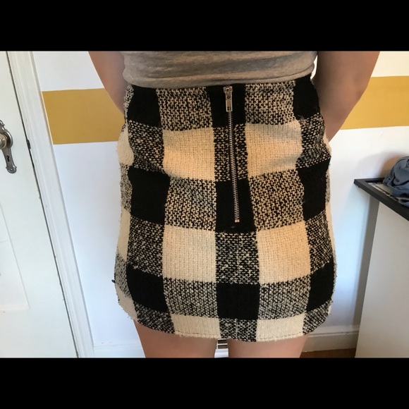 Wooly Plaid Mini Skirt {WORN ONCE} - Picture 3 of 3